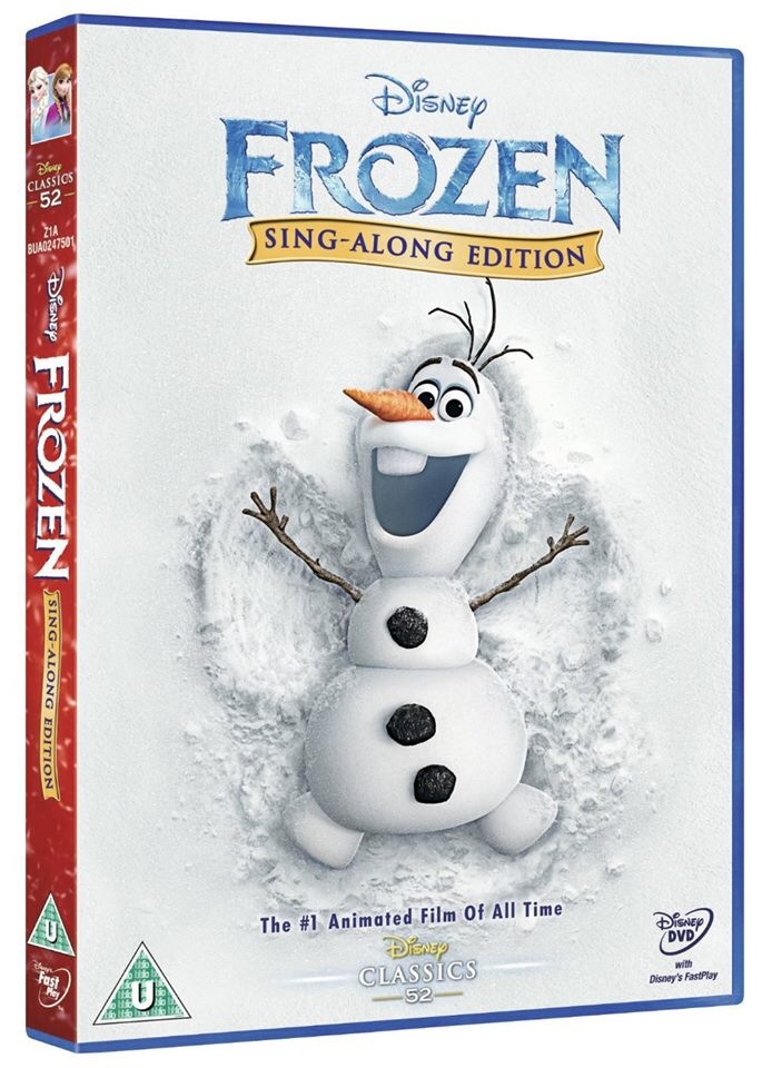 frozen sing along dvd uk